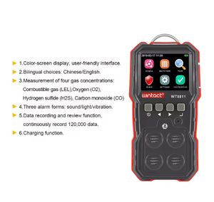 Gas Leak Detector Monitor đa Gas báo động sniffers dễ cháy tự nhiên Methane Propane Carbon Monoxide hydrogen sulfide <span class=keywords><strong>oxy</strong></span> - Product Image 4