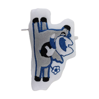 Gantungan Kunci Boneka Anime Custom 10cm Lucu Bahan Katun PP Bordir Logo OEM ODM 100 Pcs MOQ untuk Gantungan Tas Grosir