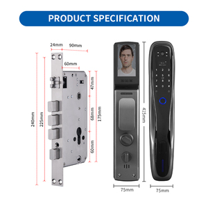 Oyo thương mại Xây Dựng Kỹ thuật số tuya ttlock wifi thông minh khóa cửa 3D mặt mở khóa nhận dạng vân tay khóa cho cửa nhôm - Product Image 5