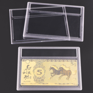 SUNSHING Simple GPPS Postage Stamp <b>Display</b> <b>Case</b> Holder for Graded Slab Banknote Currency for Clear Transparent - Product Image 4