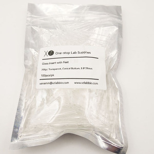 แก้วใสแบบมีฐาน 200ul ก้นทรงกรวยใส ขนาด 5.8x29 มม. สำหรับใช้ในห้องปฏิบัติการ - Product Image 2
