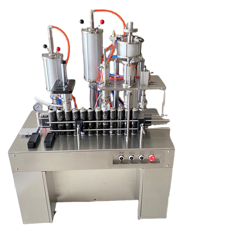 Машина для наполнения аэрозольным Баллончиком с полуавтоматическим распылением