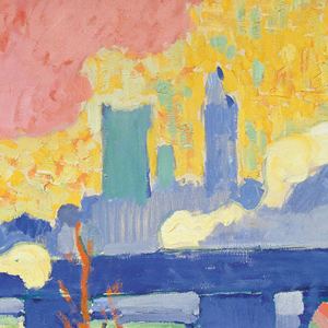 งานพิมพ์ภาพนามธรรมสะพานชาร์ริ่งครอสของแอนเดร เดเรน ระดับคอลเลกชันพิพิธภัณฑ์ ผลิตจากเรซินกันรังสียูวี เป็นมิตรต่อสิ่งแวดล้อม - Product Image 5