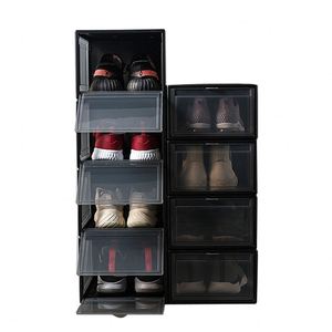 Caja de Zapatos Acrílica con Puerta Transparente Magnética, Fácil de Montar, Organizador de Almacenamiento de Zapatos de Plástico - Product Image 4