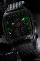 Montres automatiques étanches en acier, design usine et personnalisées, avec petit second cadran apparent, pour marque privée