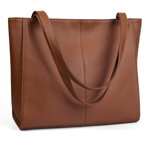 Sac fourre-tout minimaliste en cuir PU pour femme, couleur unie, ouverture supérieure, sac à main décontracté pour tous les jours - Product Image 5