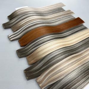 Extensiones <span class=keywords><strong>de</strong></span> Cabello Humano Ruso Genius Weft <span class=keywords><strong>Invisible</strong></span> <span class=keywords><strong>de</strong></span> 100g con Mechas Ombre, Doble Trama Genius Weft - Product Image 5