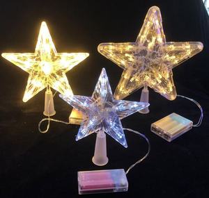 <span class=keywords><strong>2025</strong></span> Mới Cây giáng sinh trang trí đèn sao năm sao hàng đầu cho 15cm 19cm 23cm cây - Product Image 3