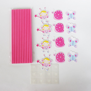 <b>Little</b> Fairy Series Paper Straws 12-Piece Set With Cartoon Decorations For Party Use - Product Image 2