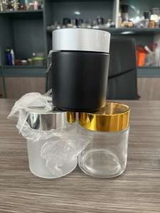 Frasco de Vidrio Transparente Negro Mate de 200g - Envase Cosmético para Crema - Product Image 3