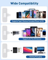 Microphone sans fil professionnel mini pour iPhone et Android, microphone cravate pour enregistrement vidéo YouTube
