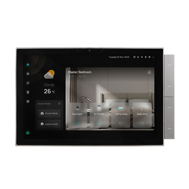 ZK-T2E 10.1-Inch Smart Control Panel Max with Built-in Hub Works with Tuya App IR Device Zigbee Hub Built-In Building Intercom
