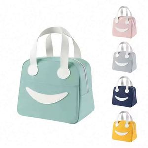 The New Large Polyester Smile <b>Lunch</b> <b>Box</b> Cooler to Insulated Thermal <b>Lunch</b> <b>Bags</b> - Product Image 1