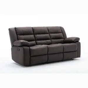 Hot Sale New Design Modern Leather Recliner Living Room Sofa Set 2+3 Seat With Central Console