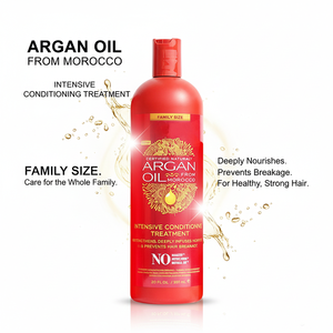 Crema Acondicionadora Hidratante de Aceite de Argán Marroquí Herbal Orgánico, Anticaspa, Limpieza Profunda, Nutritiva, Crecimiento del Cabello, Para Todo Tipo de Cabello - Product Image 3