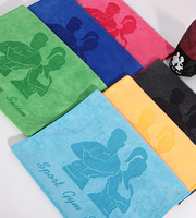Serviettes de sport, de plage et de fitness personnalisées avec logo, broderie, impression laser multicolore, design sur mesure, serviettes pour le visage et les mains, serviettes cadeaux