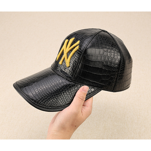 ZENOS High-end Custom Genuine Leather Waterproof <b>Baseball</b> <b>Cap</b> with 3D Embroidered logo Sports Golf & Travel Hat - Product Image 5