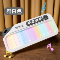 Rainbow Light Kids Touch Screen Piano Toys 13 Key Electronic Portable Keyboard Early Learning Musical Toys for Toddlers CE