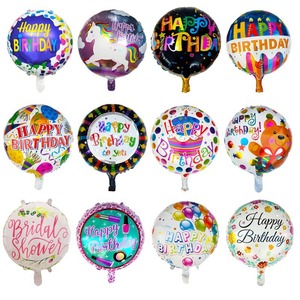Ballons en feuille d'aluminium de 18 pouces pour anniversaire, forme ronde, jouets gonflables, ballons à l'hélium pour la décoration de fête, vente en gros - Product Image 3