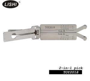 Outil de serrurier Lishi 2-en-1 pour le crochetage et le décodage de serrures, en acier inoxydable, professionnel, non destructif, pour les serrures de portes de <span class=keywords><strong>voiture</strong></span>, gaucher/droitier - Product Image 2