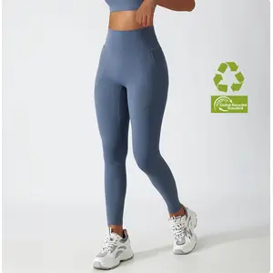 5 STARS Supplier Squat Proof Girls Nude Yoga Pants Eco Friendly And Sustainable Yoga Leggings