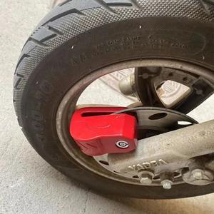 オートバイスクーターホイールディスクブレーキロック自転車警報ディスクロックレビューはまだありません - Product Image 6