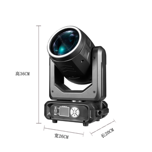 إضاءة متحركة بشعاع 200 واط مع 18 موشور، إضاءة صغيرة متحركة بتقنية DMX، إضاءة قوس قزح RGBW للحفلات والفعاليات والمسارح - Product Image 2