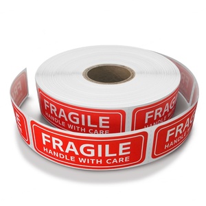 Etiqueta Térmica Roja Autoadhesiva Permanente a Prueba de Agua, Aceite y Desgarro, Etiqueta de Advertencia de Tamaño Personalizado, Etiquetas con Logotipo Privado para Envío de Whisky - Product Image 2