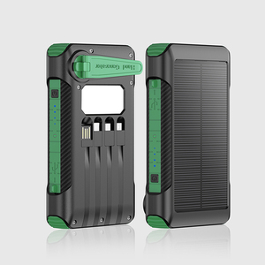 Cargador Solar Portátil, Banco de Energía Portátil, Cargador Solar para Móviles, Banco de Energía de 10000 mAh con Cable Integrado - Product Image 6
