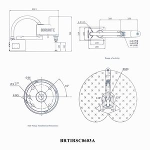 BORUNTE Brazo Robótico Industrial Articulado Flexible de Alta Precisión BRTIRSC0603A, 3 kg de Carga, 4 Ejes, Componentes PLC, para Clasificación y Recolección - Product Image 3