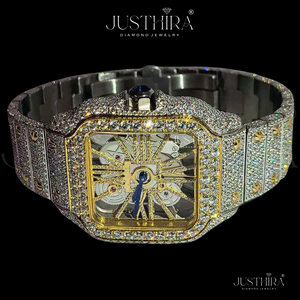 Indian Exporter Custom Logo Moissanite Diamond Quartz <b>Watch</b> OEM ODM Luxury Wristwatch Manufacturer Supply Available <b>For</b> Sale - Product Image 1
