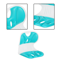Coussin de chaise de bureau ergonomique et orthopédique pour une posture assise correcte avec soutien lombaire, dorsal et en mousse
