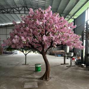 Grande Plástico Artificial Cherry Blossom Tree Grandes Árvores Plantar - Product Image 4