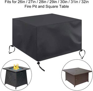 Yüksek kaliteli 600D açık veranda çoklu boyutları su geçirmez rüzgar geçirmez ağır Oxford kare gaz ateş çukuru masa örtüsü - Product Image 5