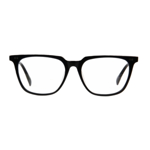 แว่นตาทรงสี่เหลี่ยมจัตุรัสกรอบอะซิเตทสีดำ ดีไซน์เรขาคณิต เรียบง่าย ทันสมัย ทนทาน ป้องกันการตกกระแทก มุมมองคมชัด - Product Image 2