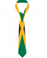 Cravate patriotique drapeau jamaïcain, cravate quotidienne pour le collège, cravate de costume pour fête formelle, un cadeau idéal pour papa, grand-père ou mari
