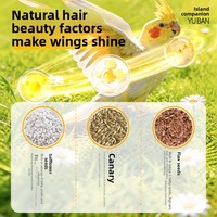 Alimentation pour oiseaux Island Companion : Graines de millet jaune et de tournesol non-OGM pour perruches, pinsons Inca, canaris et oiseaux à peau tigrée, enrichies en vitamines et minéraux.