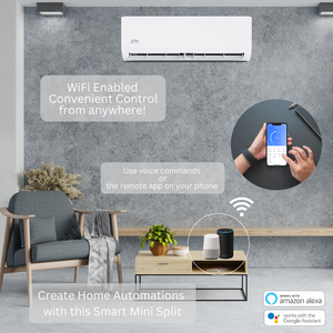 Factory Price 18000 BTU Dual Zone <b>Mini</b> Split <b>Air</b> <b>Conditioner</b> Heat Pump 22.5 SEER 230V Variable Frequency WiFi Ductless OEM EU Du - Product Image 6