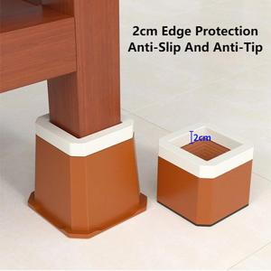 Lève-meubles, lève-lits, pour relever les pieds des lits, des canapés ou autres meubles, en plastique robuste, base en caoutchouc antidérapante - Product Image 2