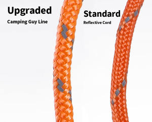 Ligne de Guy pour <span class=keywords><strong>le</strong></span> camping, très résistante, réfléchissante, 50m/100m, 100% polyester, épaisseur 4MM, nylon résistant à l'usure et aux UV, paracorde 550 - Product Image 4
