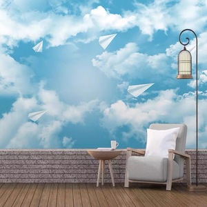 Papel Tapiz 3D 5D 8D Moderno Impermeable para Pared de <span class=keywords><strong>TV</strong></span>, Papel Tapiz para Sala de Estar con Diseño de Cielo Azul en Tonos Cálidos, Tela Decorativa para Pared de Hotel - Product Image 6