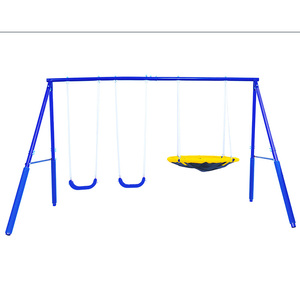 Mẫu Giáo Sân Chơi Ngoài Trời Kim Loại Đu Trẻ Em Vườn Trượt Đu Đặt Ngoài Trời Cho Trẻ Em - Product Image 4
