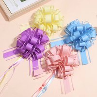 JOYWOOD Plastic Elegante Medium 3D Bloem Macaron Handgehaakte Bloesem Kerstcadeauverpakking Acht Festivale Bloemen 10*15cm