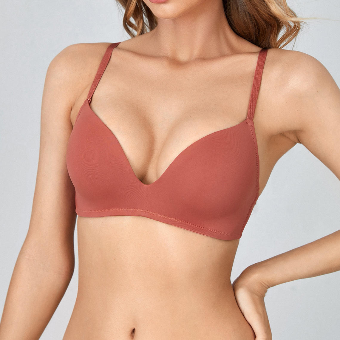 Size Sujetador 80d Ladymate ODM/OEM Sujetador Sin Aro Soft Padded