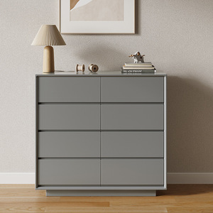 Commode étroite et profonde de style nordique gris bon marché, élégante, pour vêtements, chambre à coucher - Product Image 1