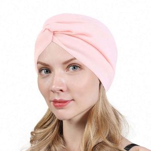 Turbante Unisex para el Hogar, Suave, de Color Liso, con Nudo Cruzado, para Ciclismo, Viajes Diarios - Product Image 1