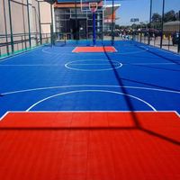 Günstiger Preis 100% Neuer PP Synthetischer Ineinandergreifender Outdoor-Sportplatz Basketball-Bodenbelag Verschleißfest für Hotel-Basketballplätze