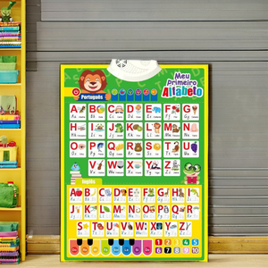 Mới đến nói chuyện Áp phích Wit đồ chơi Brazil Bồ Đào Nha giáo dục sớm âm thanh tương tác tường biểu đồ cho trẻ em học tập - Product Image 2