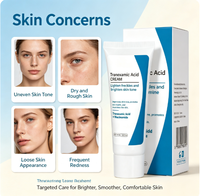 Crème hydratante pour le visage OEM Super White anti-âge, acide tranexamique, niacinamide, vitamine E, éclaircissante pour la peau, resserre les pores, crème végane