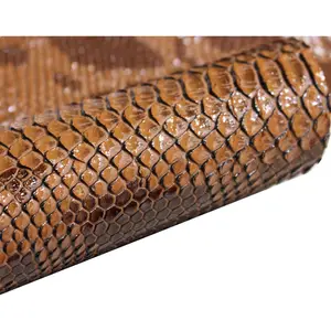 Tierhaut Kunstleder Schlange haut ähnliches künstliches PVC-Leder Kunstleder für Taschen schuh